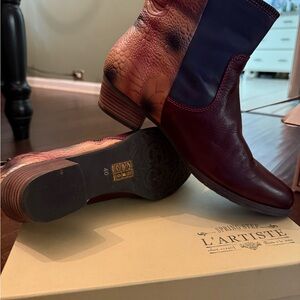 L'Artiste by Spring Step Multicolor Ankle Boots